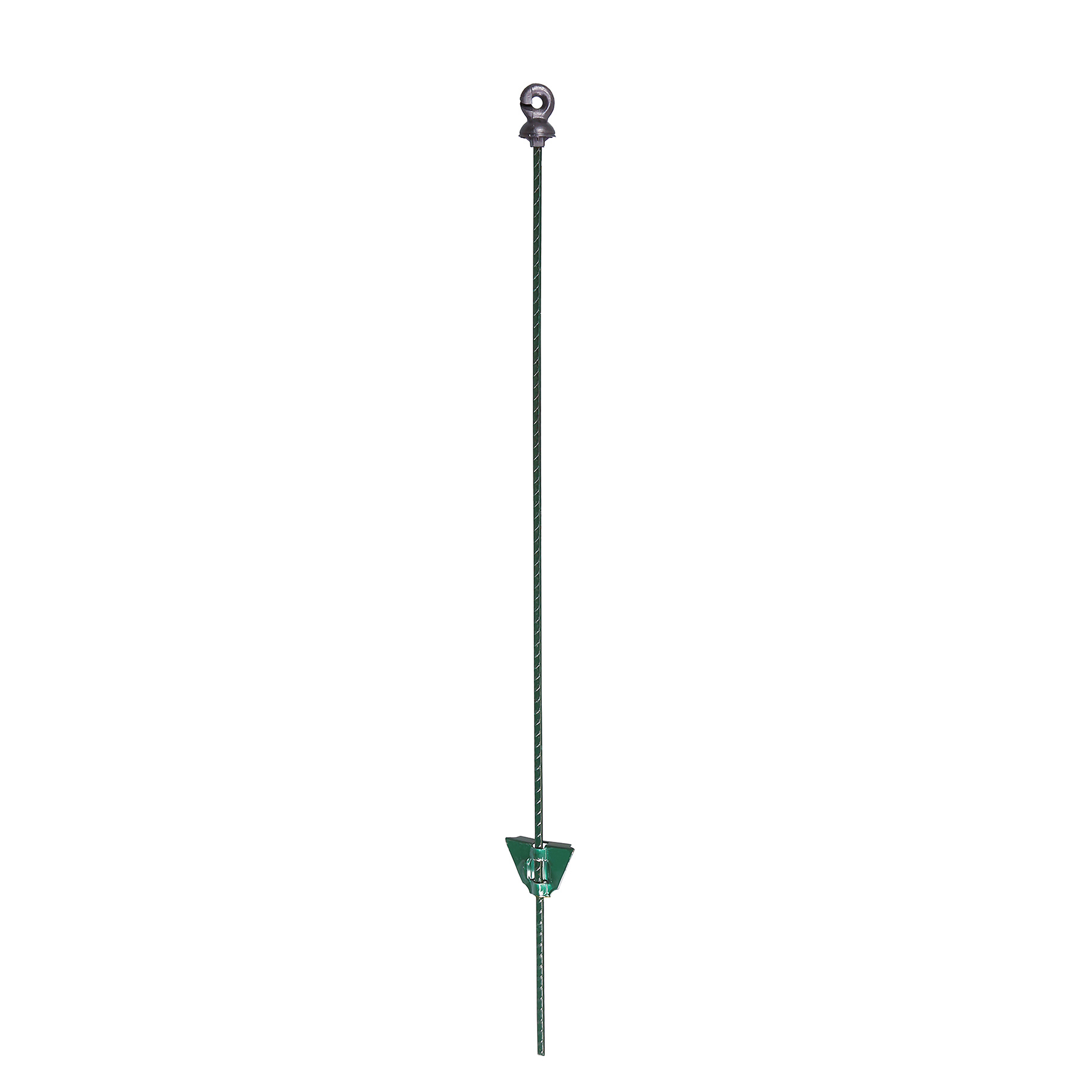 162-80101 Palen, veerstaal, 105 cm, groen, ovaal, met ringisolator