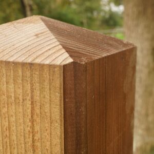 Houten paal nobifix met diamantkop detail -01