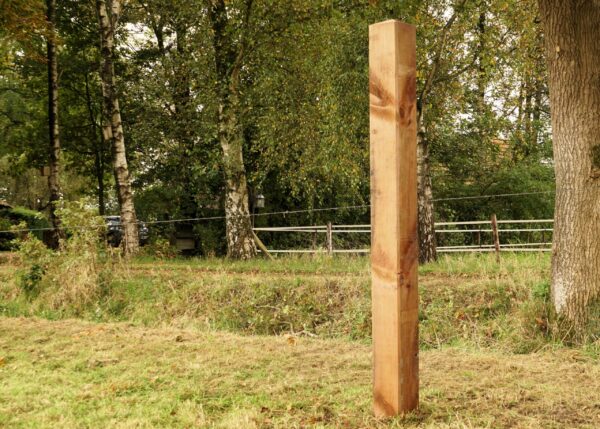 Houten paal nobifix met diamantkop Houten paal nobifix met diamantkop