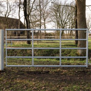 Weidepoort 5 spijlen zwaar 244 cm