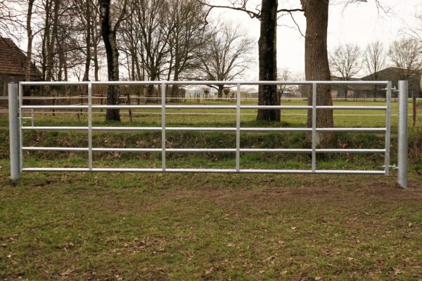 Weidepoort 5 spijlen zwaar 457 cm