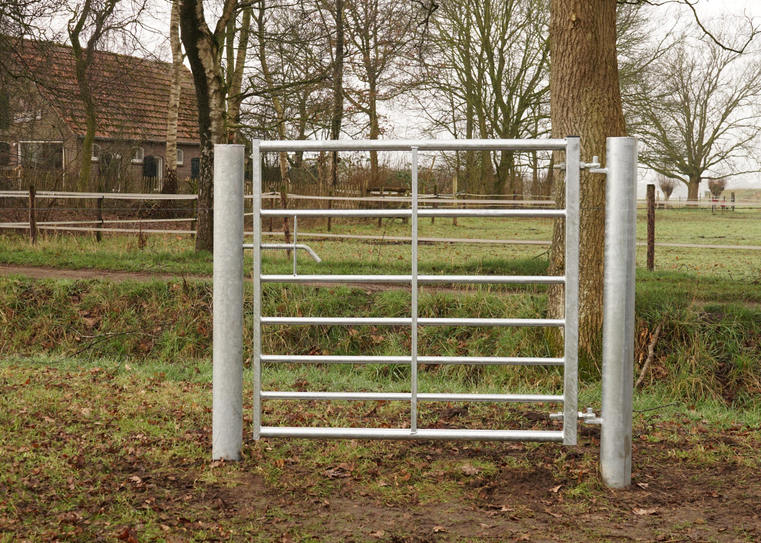 Weidepoort 7 spijlen super 122 cm